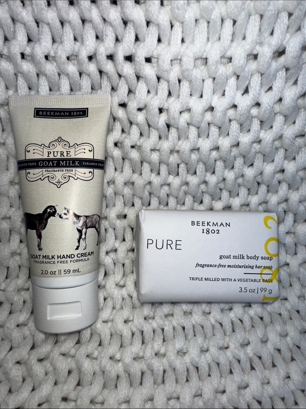 Beekman 1802 Pure Goat Milk Hand Cream & Body Soap Set
